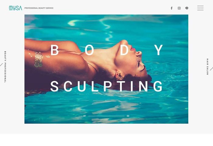 MYSA專業美容服務平台－網頁設計