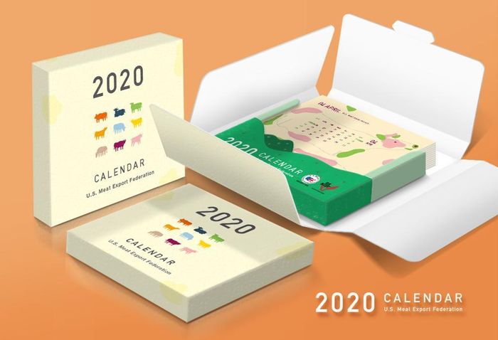 美國牛肉協會-2020桌曆設計