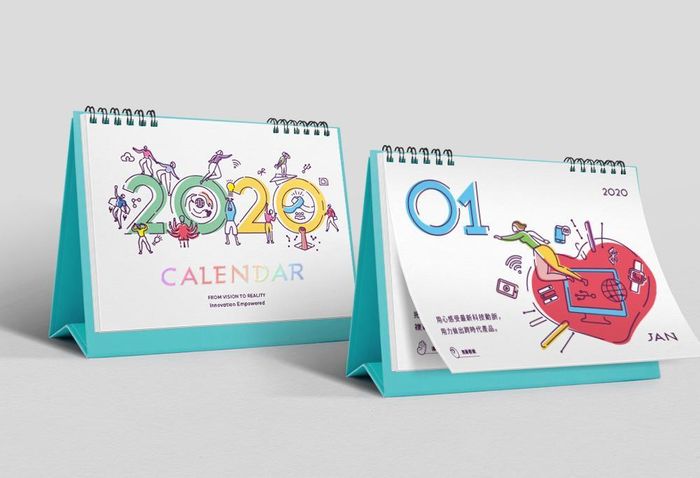 仁寶電腦工業股份有限公司－桌曆設計