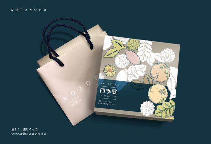 言ノ葉－四季歌手工餅乾包裝設計